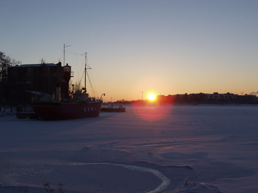 Winterabend in Helsinki