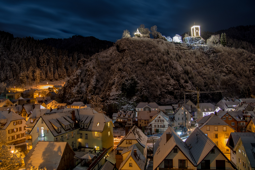 Winterabend in Hornberg