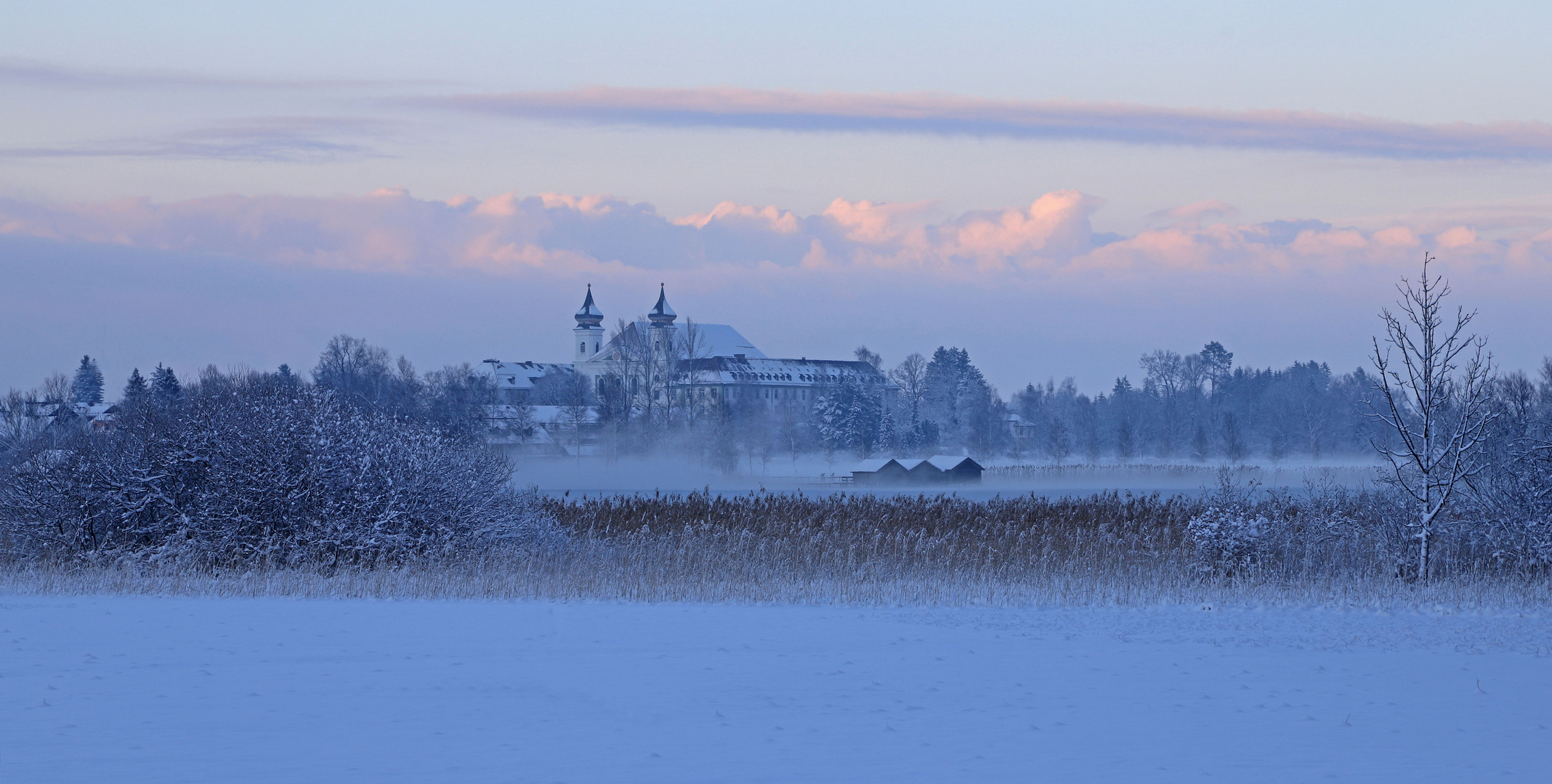 Winterabend in Oberbayern