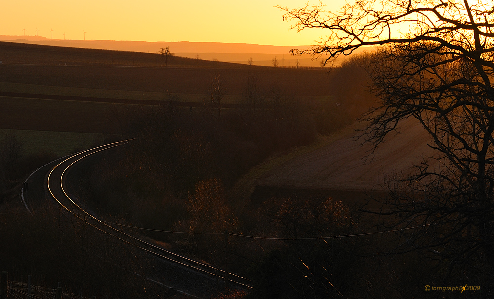 Winterabend in Rheinhessen  I