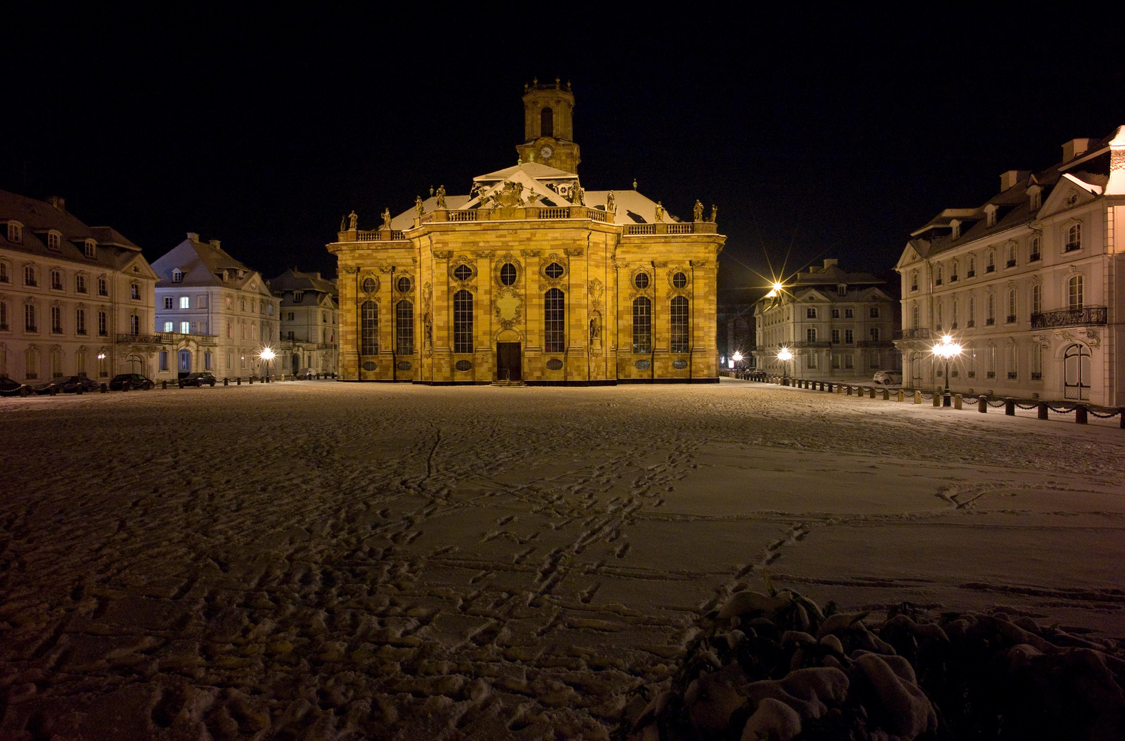 Winterabend in Saarbrücken