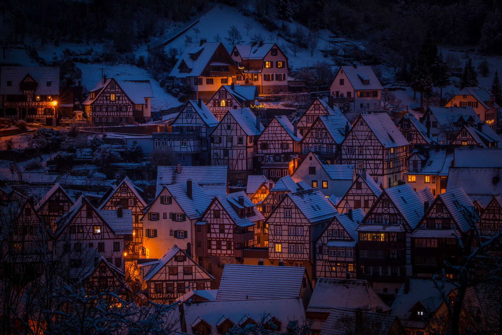 Winterabend in Schiltach