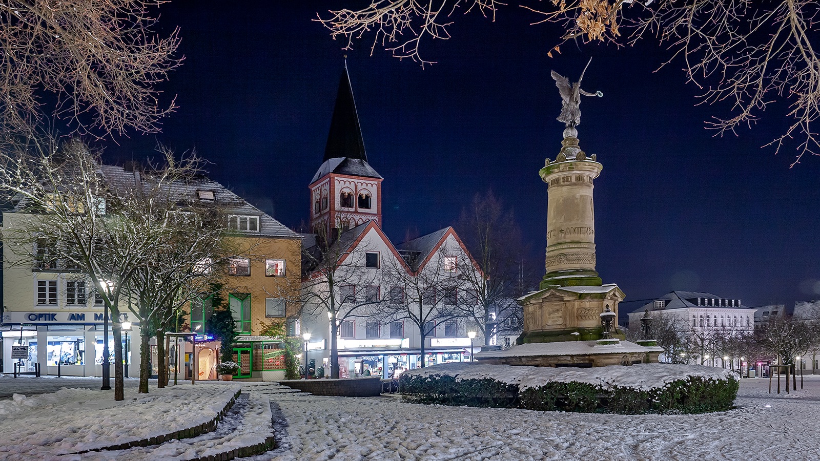 Winterabend in Siegburg