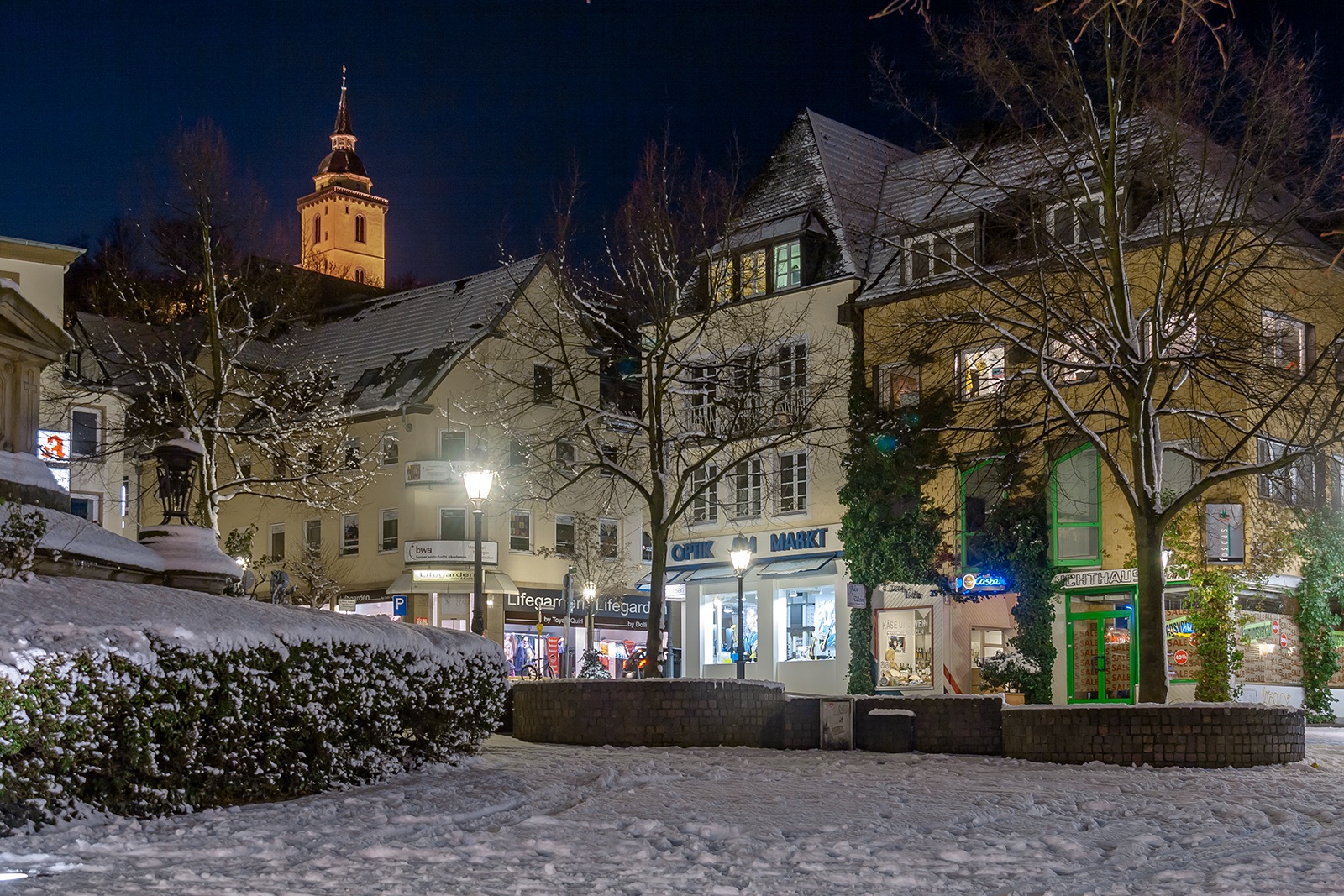 Winterabend in Siegburg