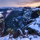 Winterabend über dem Raaber Kessel