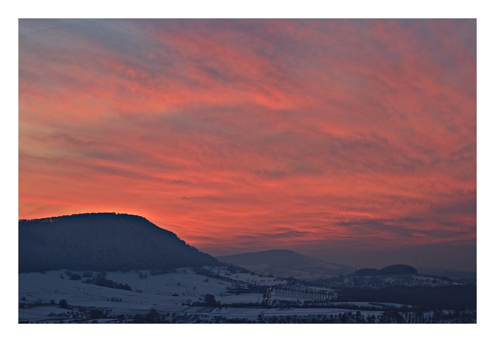 Winterabendglühen...