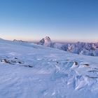 Winterabendpanorama im Wallis