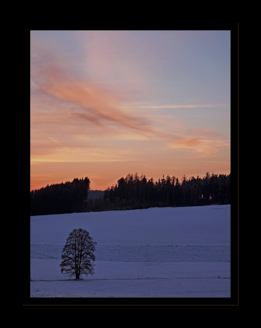 Winterabendrot