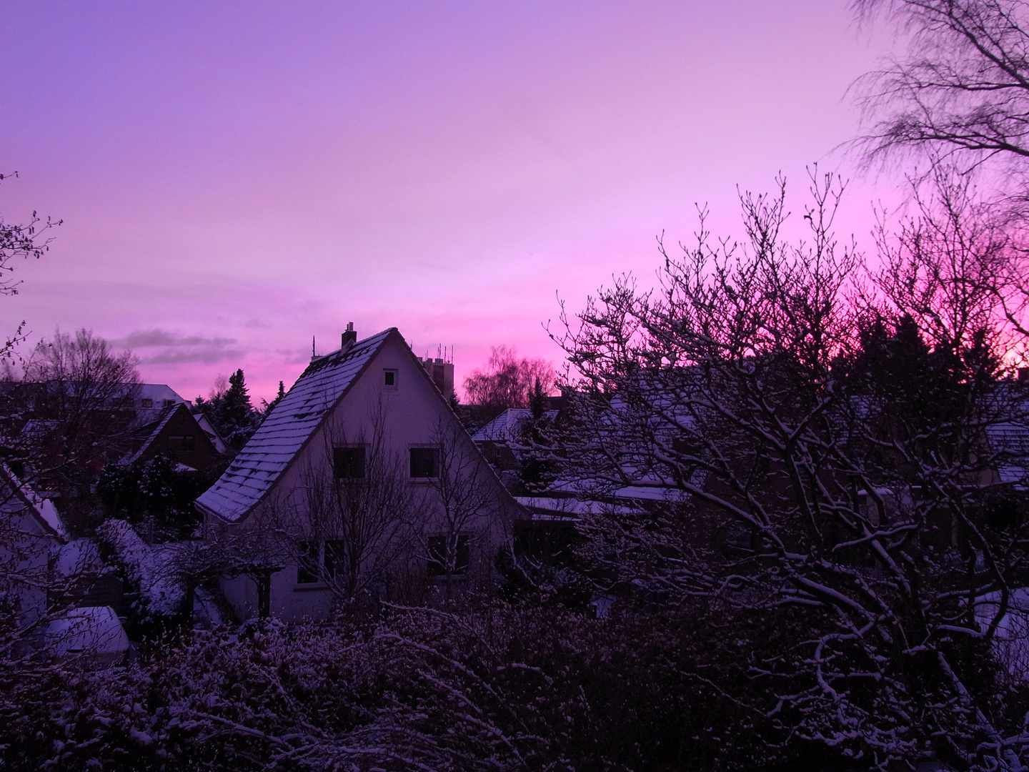 Winterabendstimmung.