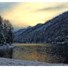 Winterabendstimmung am Hechtsee