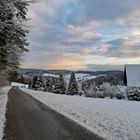 Winterabendstimmung auf meinem Weg 