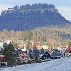 Winterabschied in Pfaffendorf und von der Festung Königstein