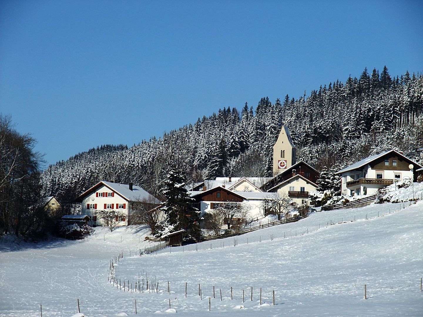 Winteranfang Im Allgau Foto Bild Jahreszeiten Winter Natur Bilder Auf Fotocommunity