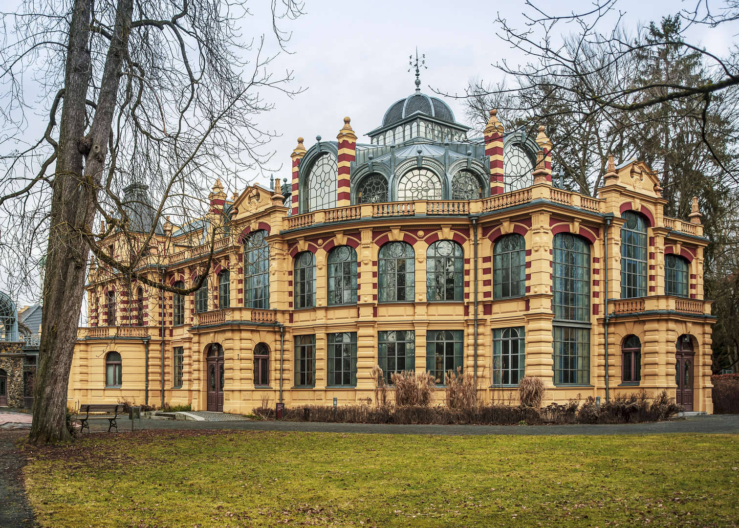 Winteransicht Parktheater Kurhaus Göggingen