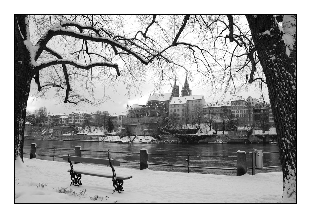 Winteransichten des Basler Münster 3