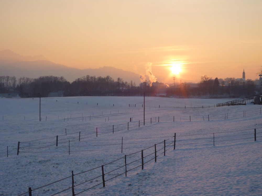 Winteratmosphäre aus Balkonien ...