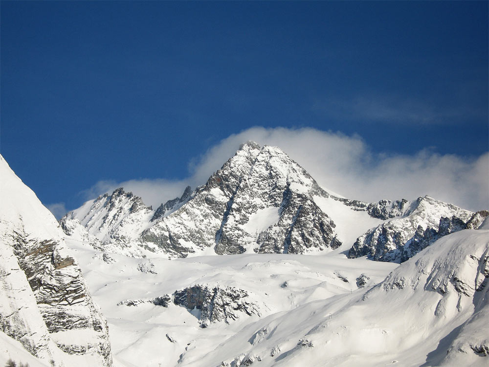 Winteraufnahme "Höchster Berg Österreichs"