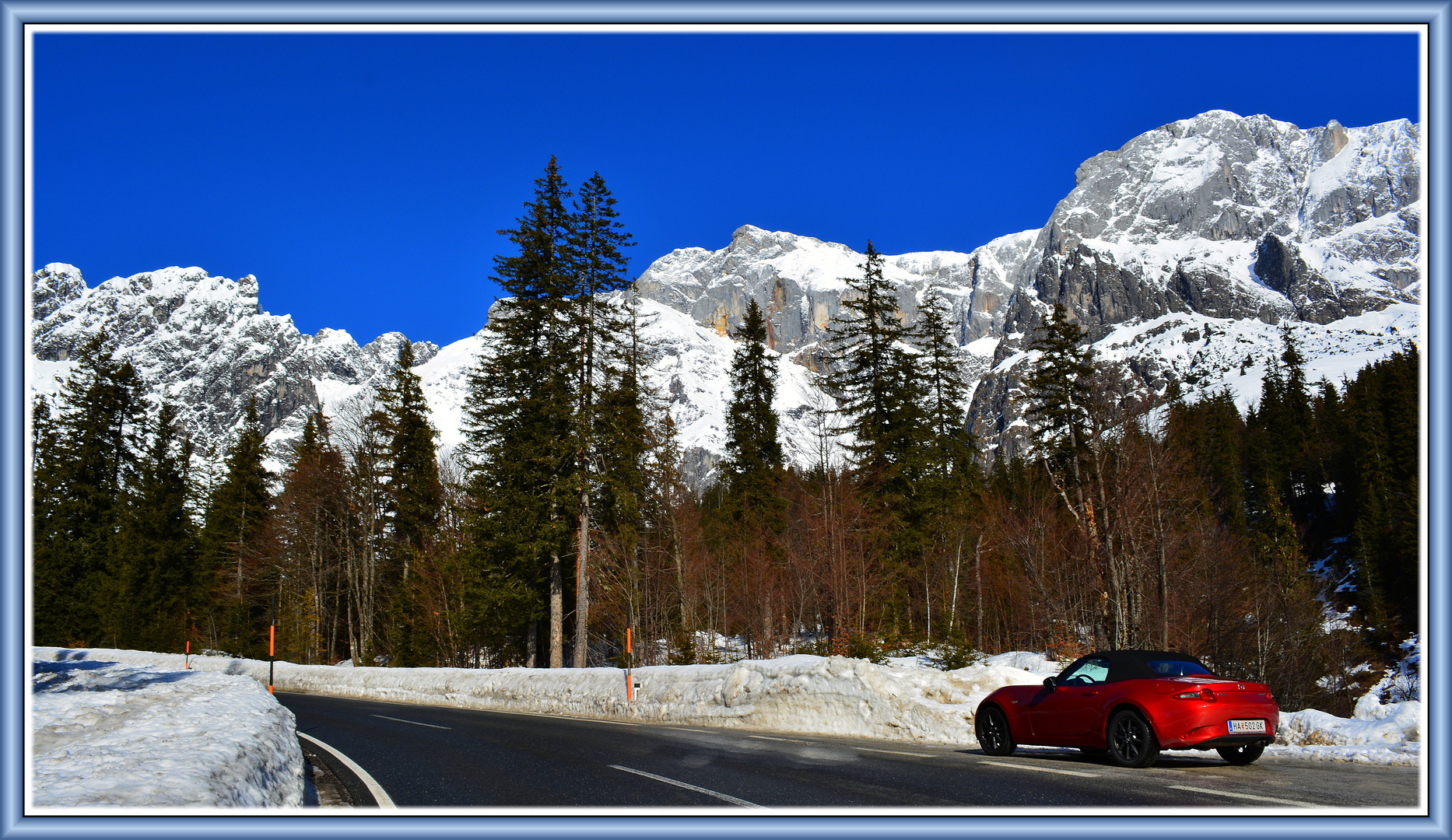 Winterausflug in den Alpen