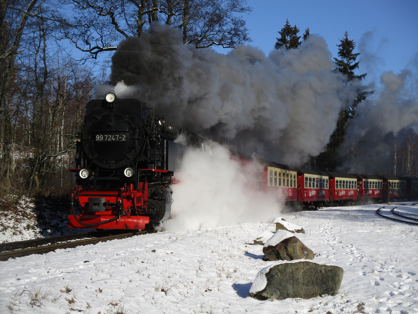 Winterausflug mit der HSB von Wernigerode nach Drei Annen Hohne 4.