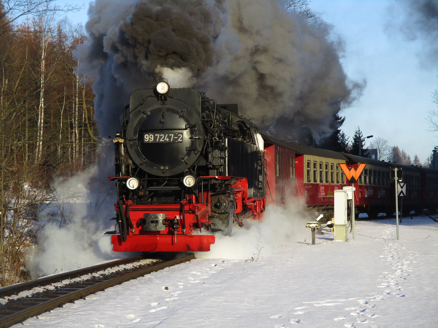 Winterausflug mit der HSB von Wernigerode nach Drei Annen Hohne 7.