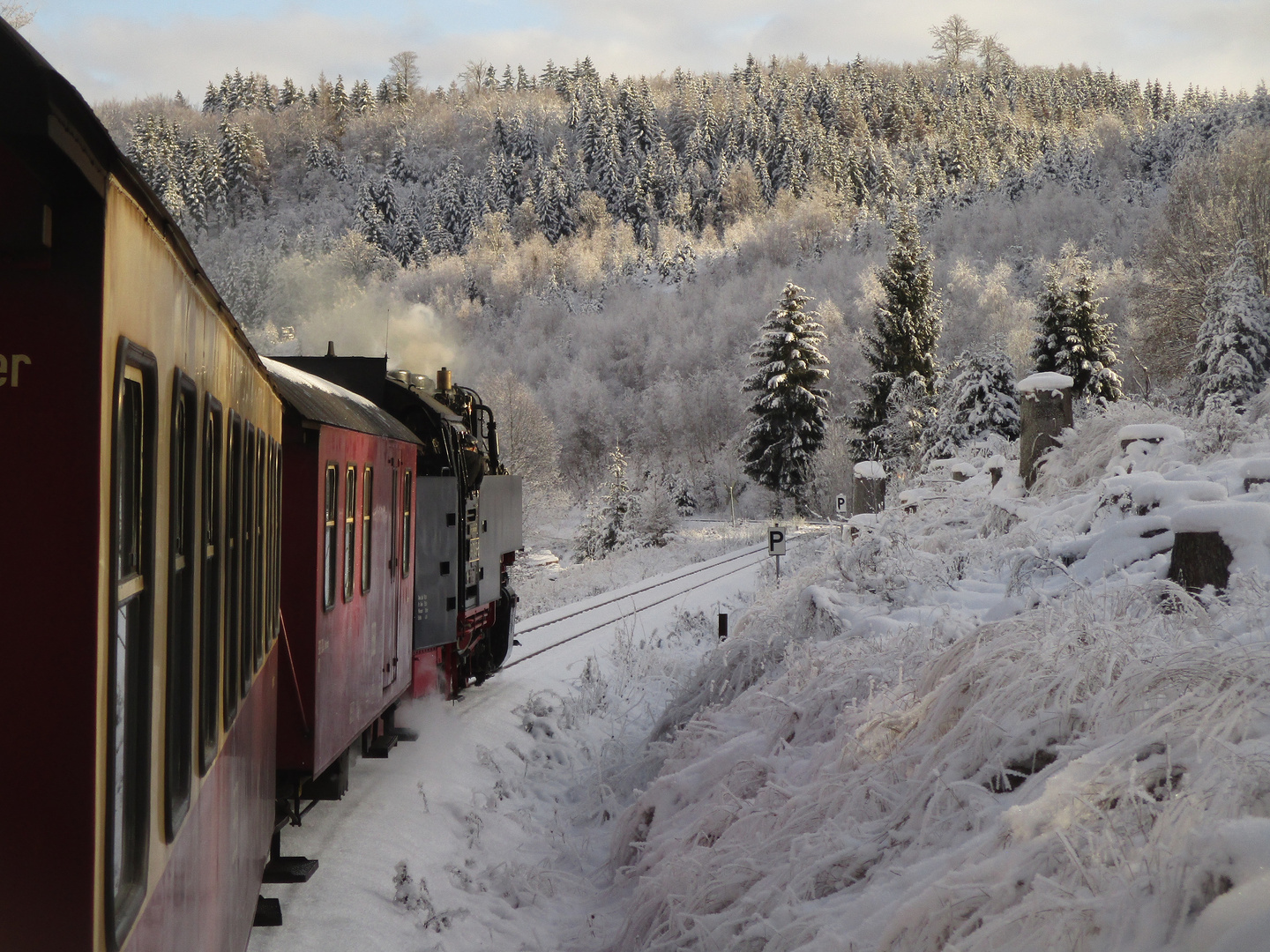 Winterausflug mit der HSB zurück nach Nordhausen 2.