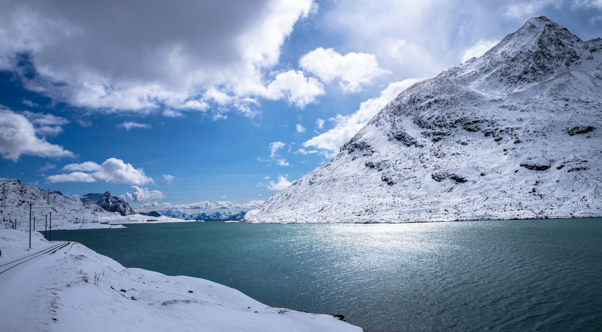 Winterbeginn am Lago Bianco