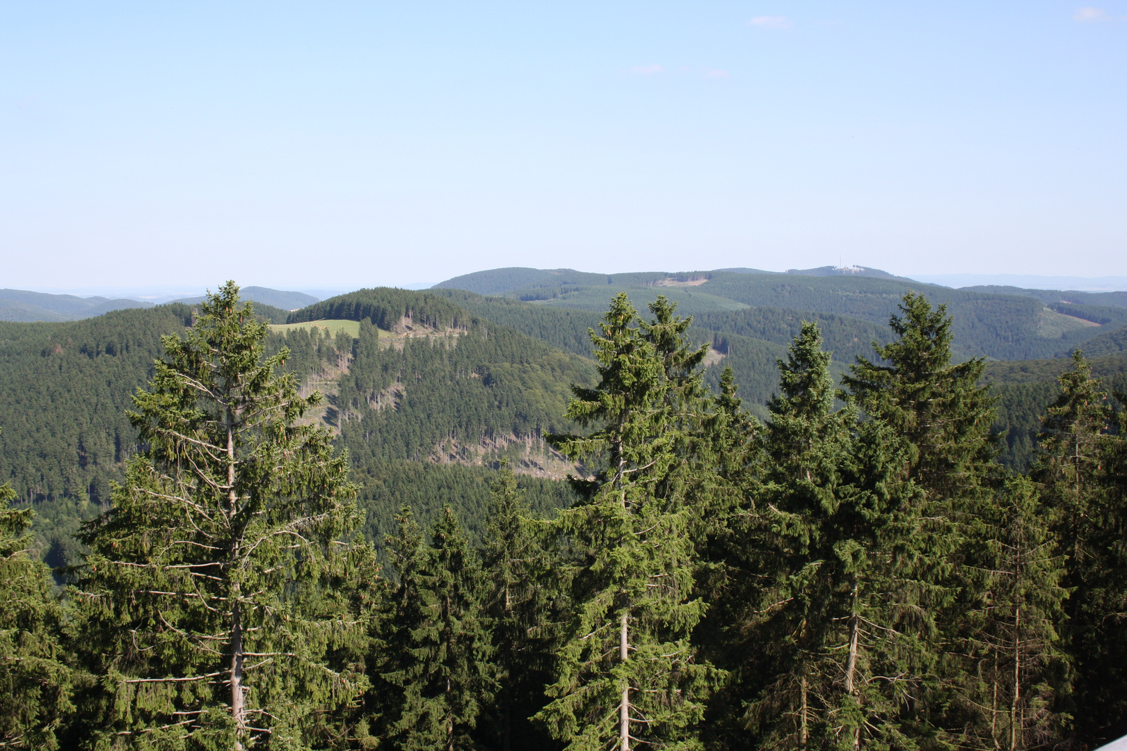 Winterberg (Hochsauerland) – Blick von der Panoramabrücke am Erlebnisberg Kappe