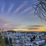 Winterberg mit Sonne