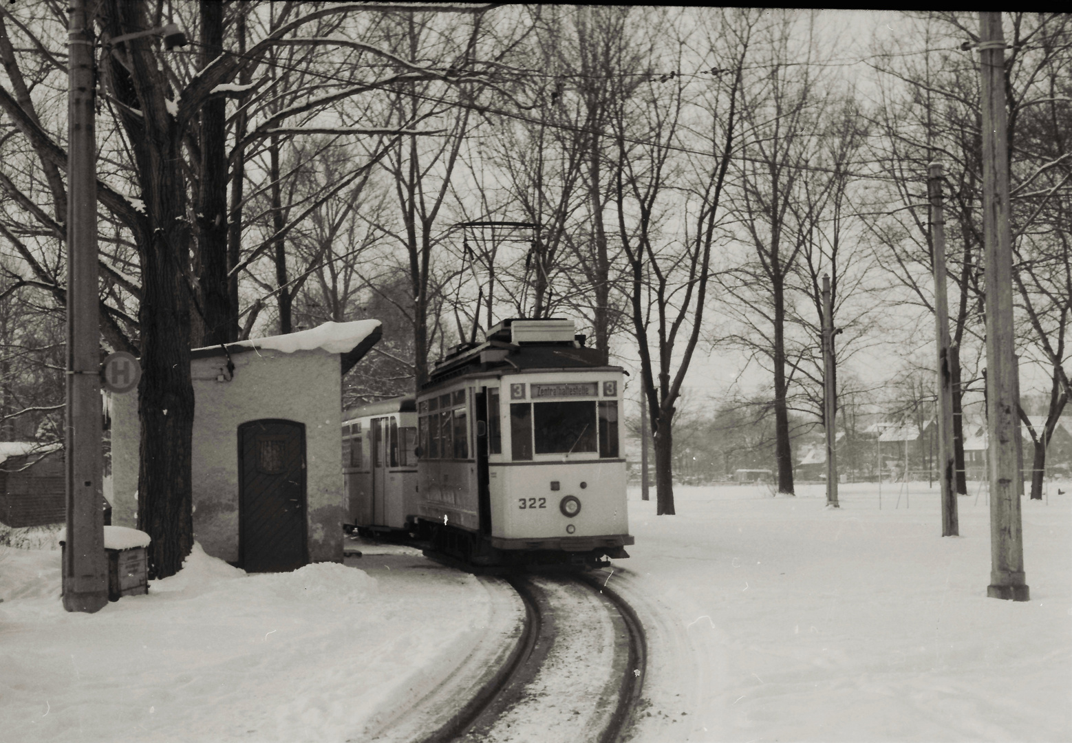 Winterbetrieb in Chemnitz .