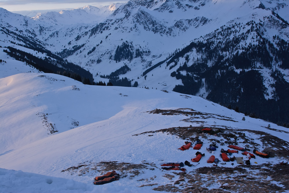 Winterbiwak in den Kitzbühler Alpen; Joelspitze