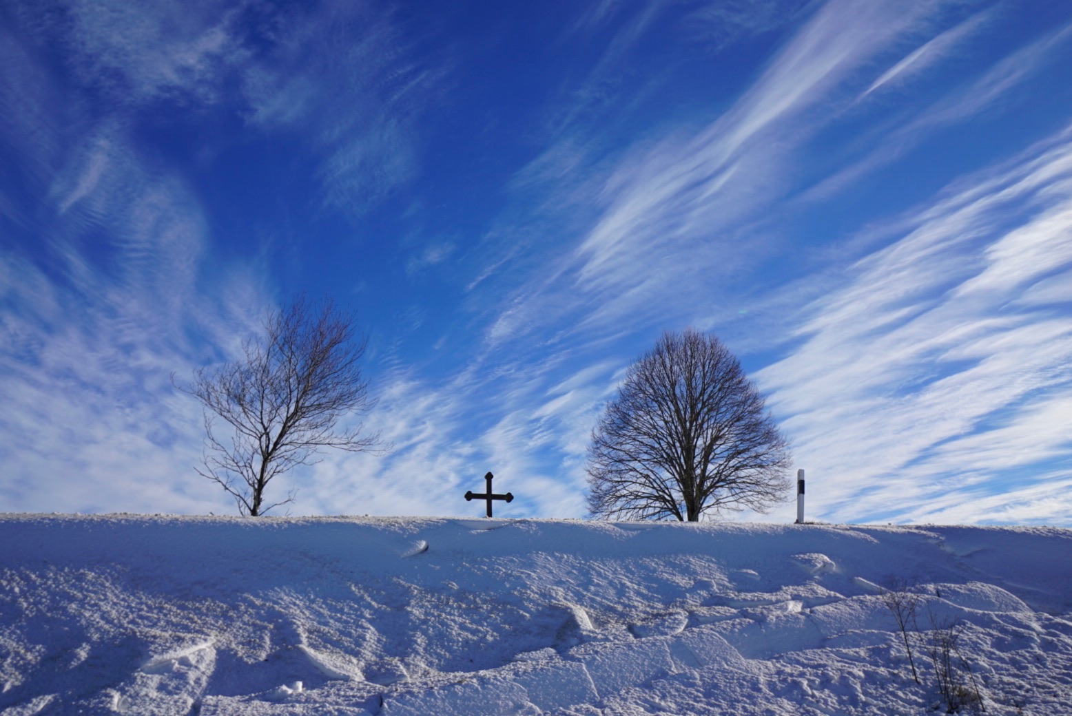 Winterblautöne