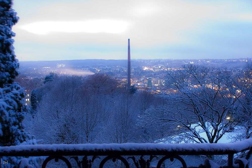 Winterblick auf die Stadt