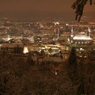 Winterblick über Aachen bei Nacht