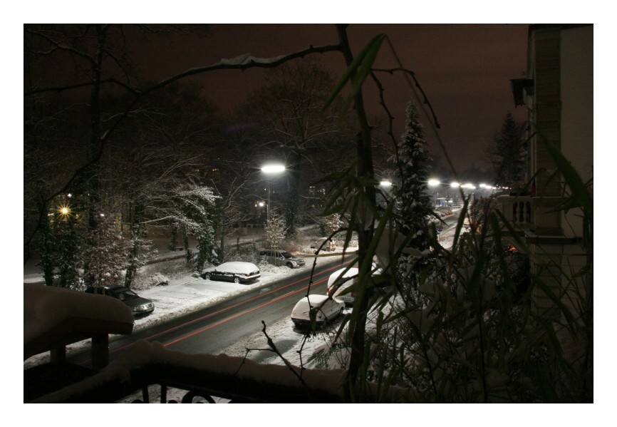 Winterblick vom Balkon