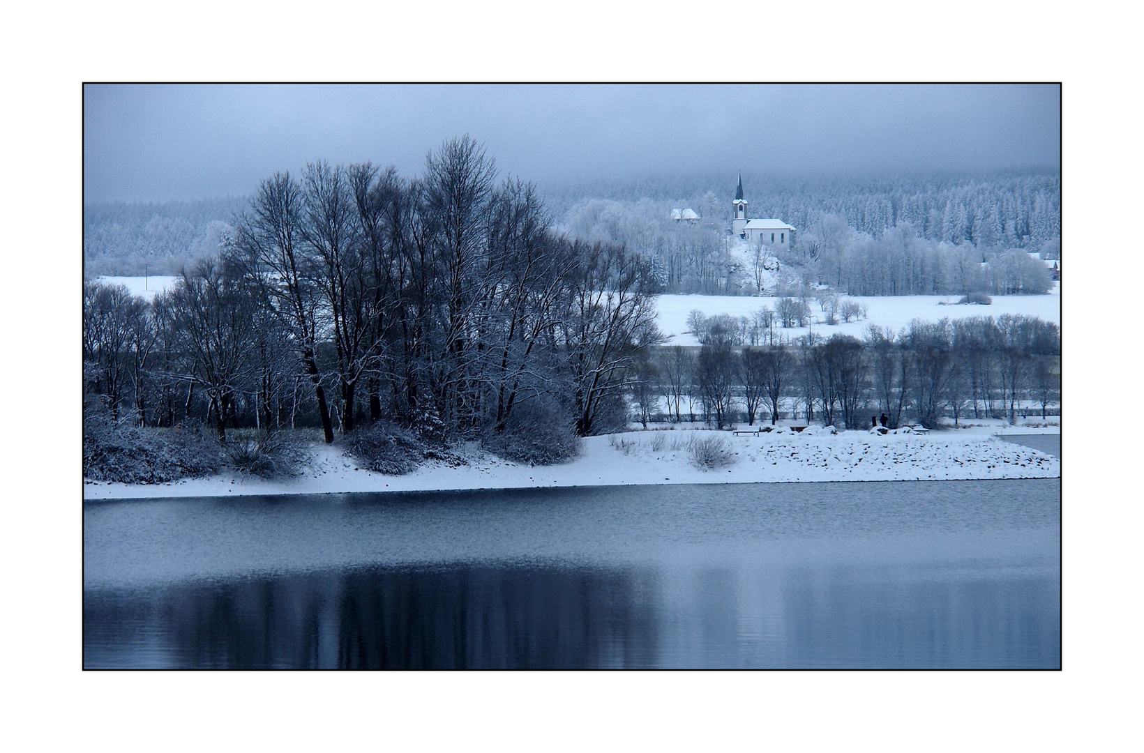 Winterblues am Förmitzsee