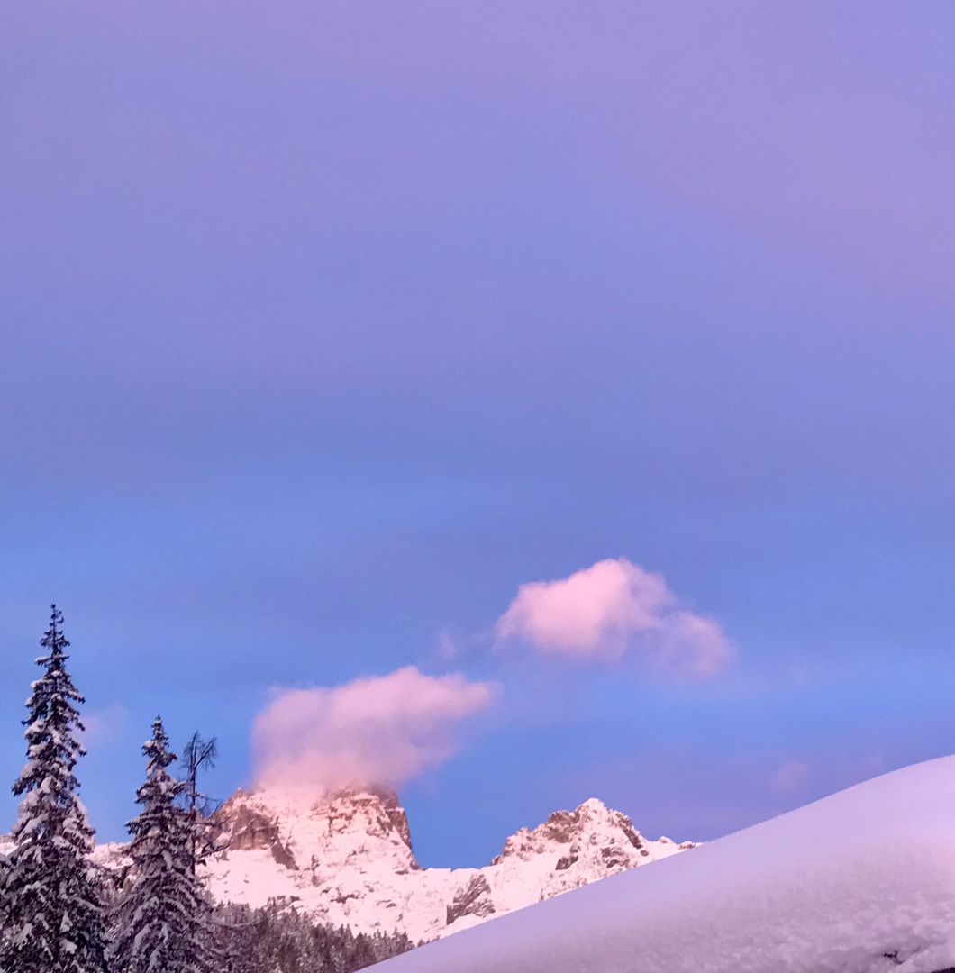 Wintercamping und Wattewölkchen