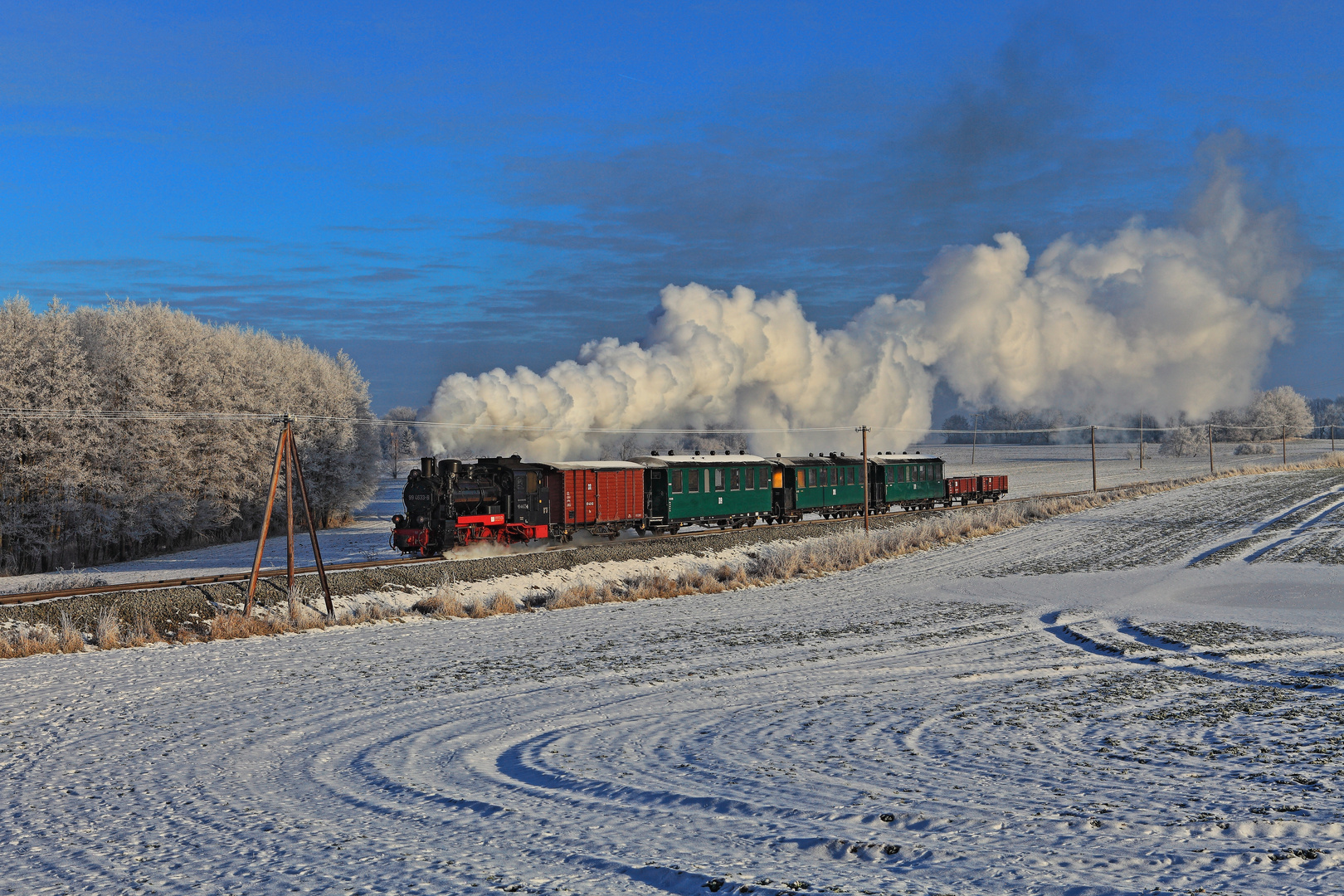 Winterdampf auf Rügen