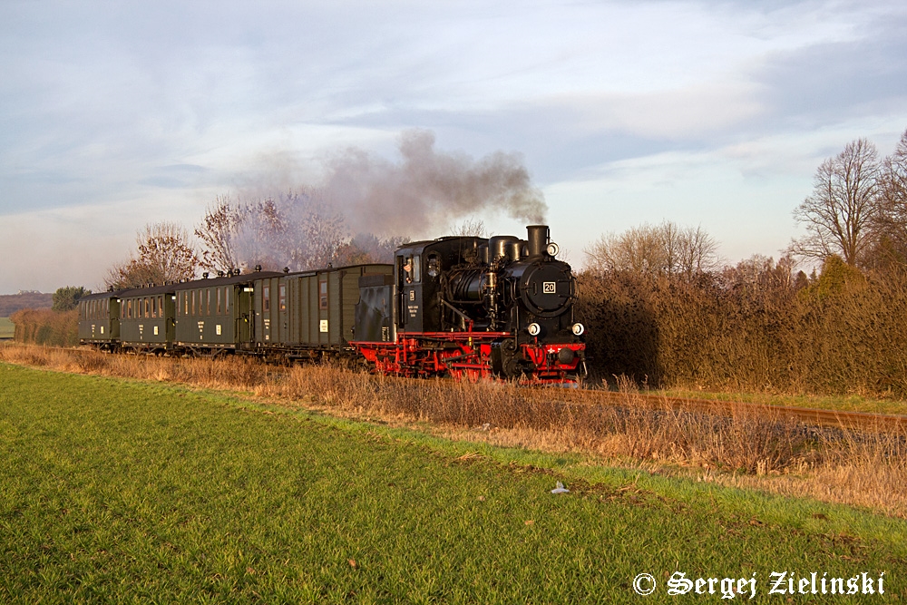 Winterdampf bei der Mansfelder Bergwerksbahn 1