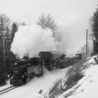 Winterdampf im Erzgebirge