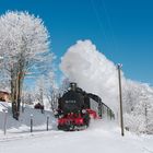 Winterdampf im Erzgebirge