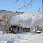 Winterdampf im Erzgebirge