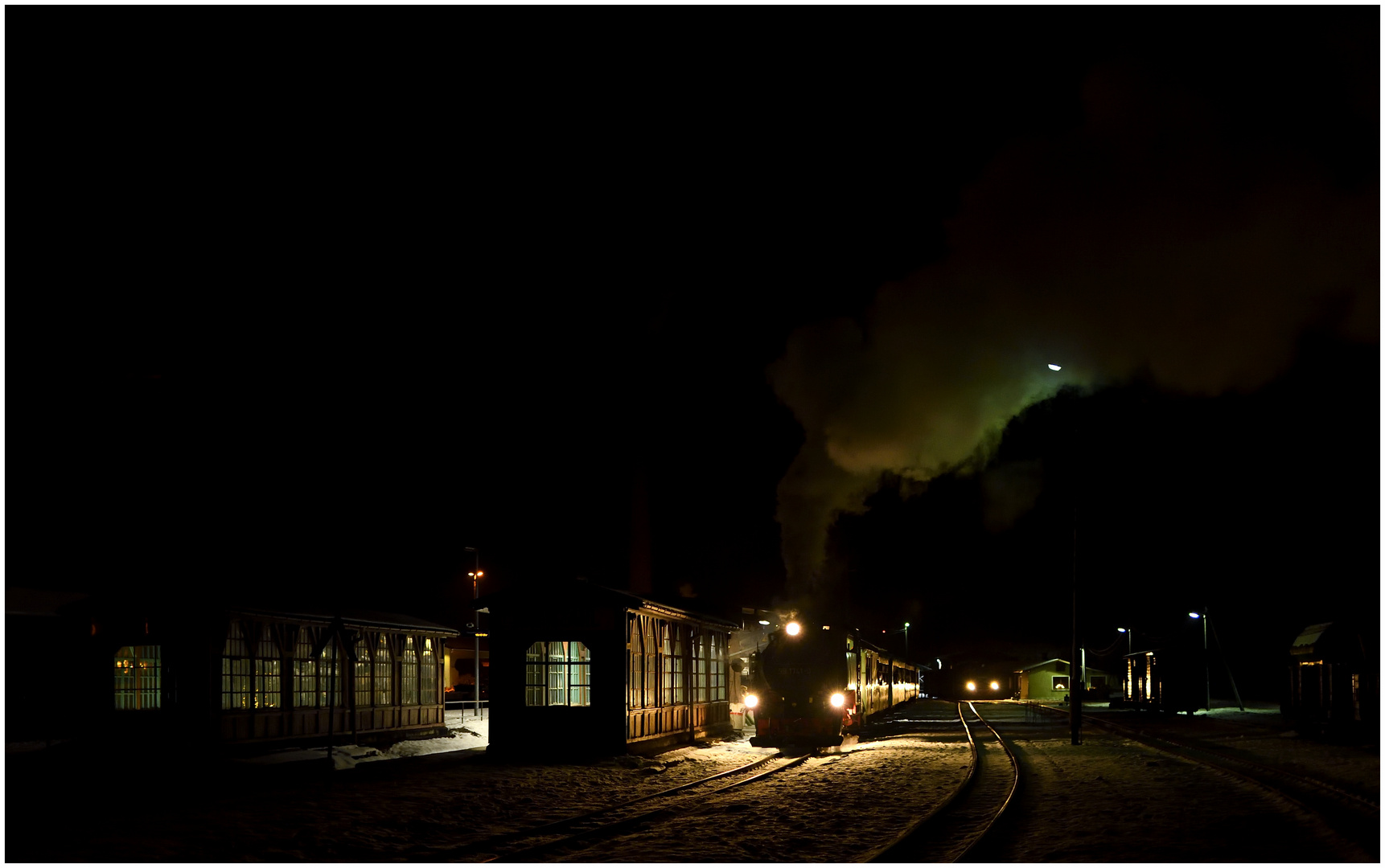 Winterdampf im Erzgebirge IV