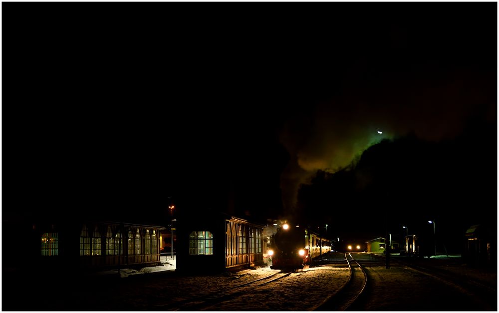 Winterdampf im Erzgebirge IV