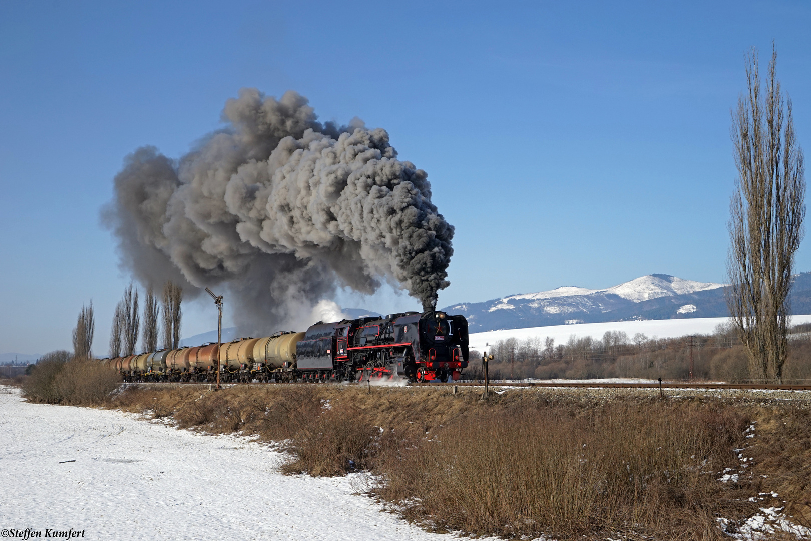 Winterdampf in der niederen Tatra