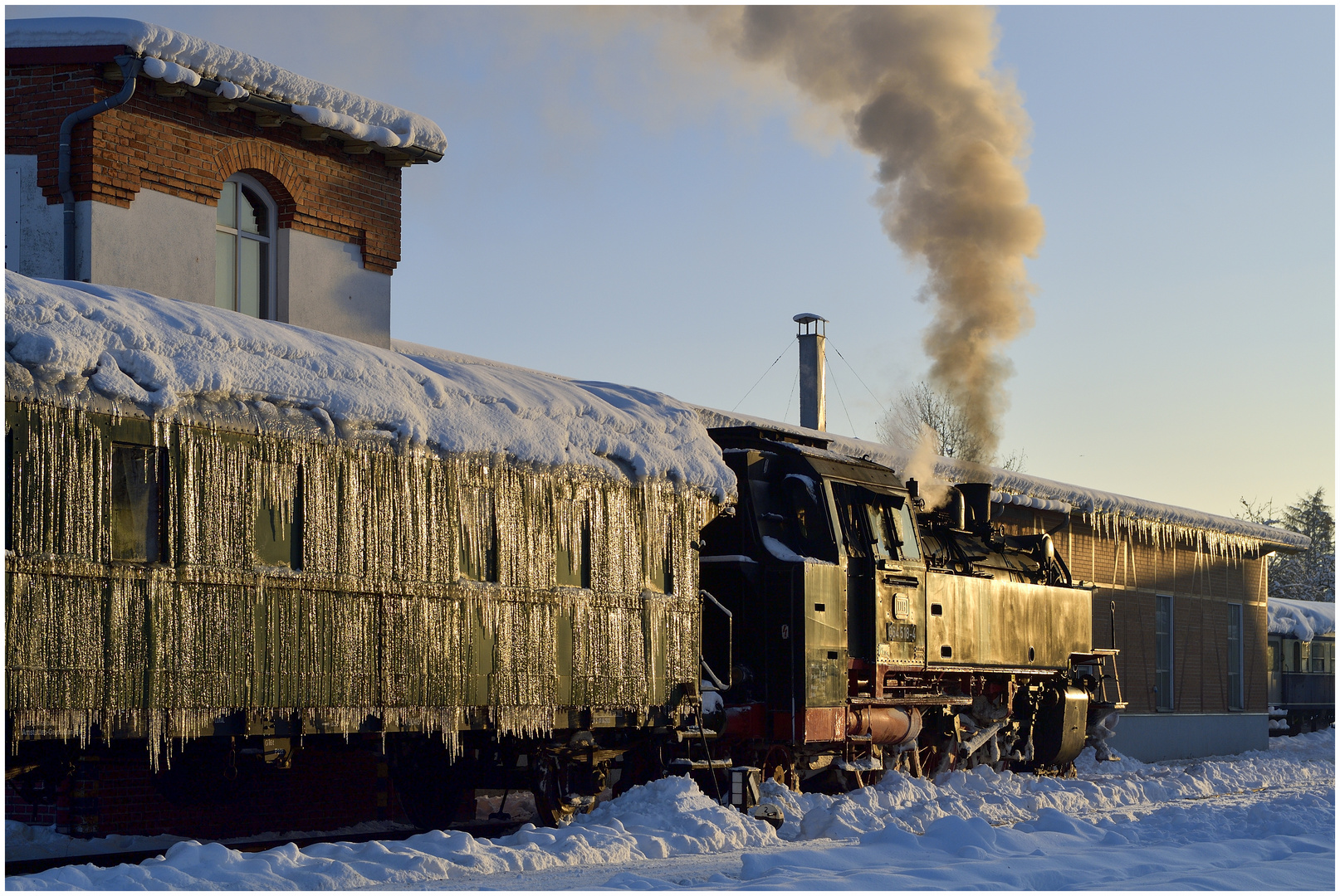 Winterdampf in Deutschland