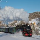 Winterdampf in Erzgebirge