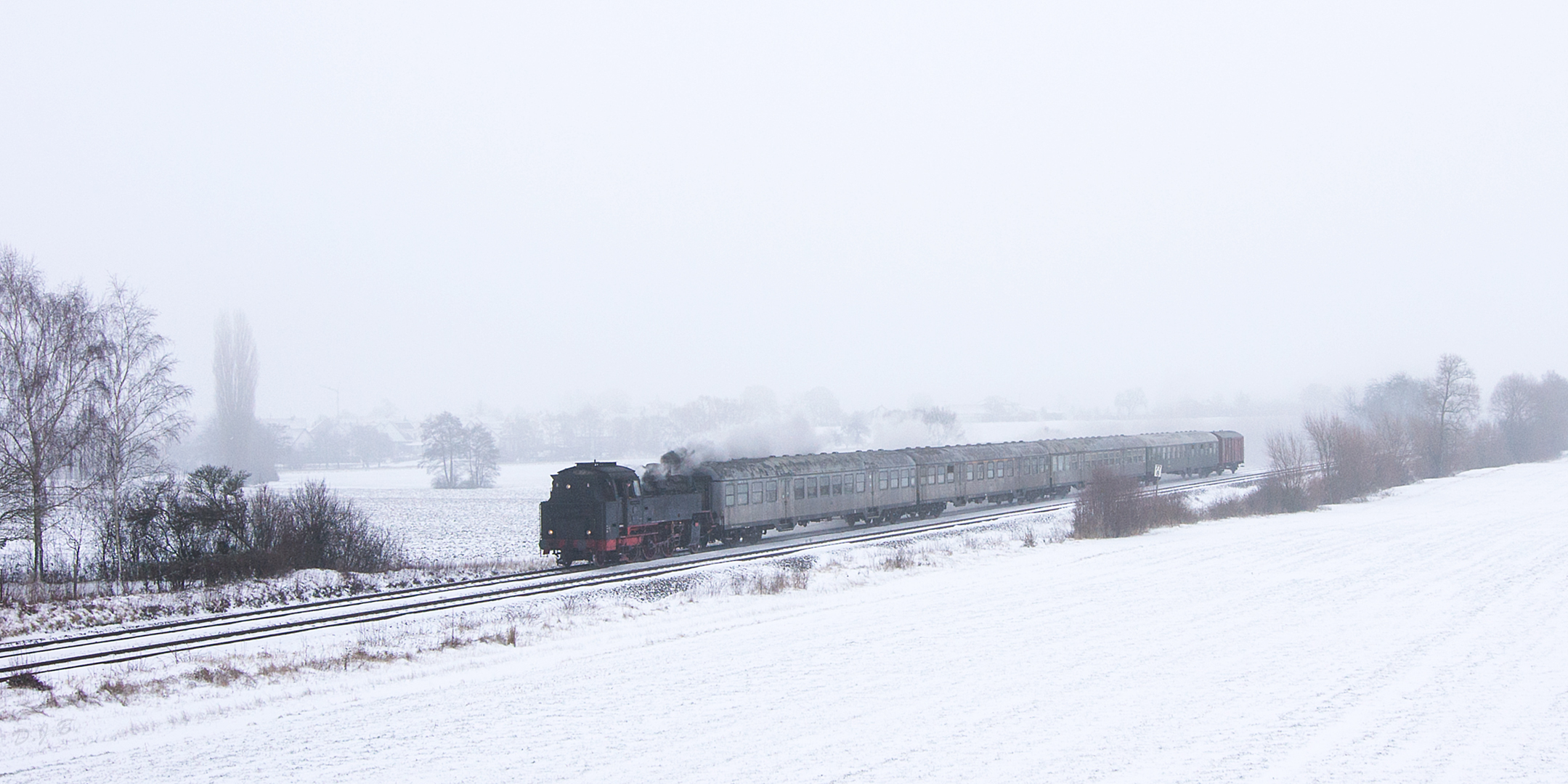 Winterdampf in Hohenlohe