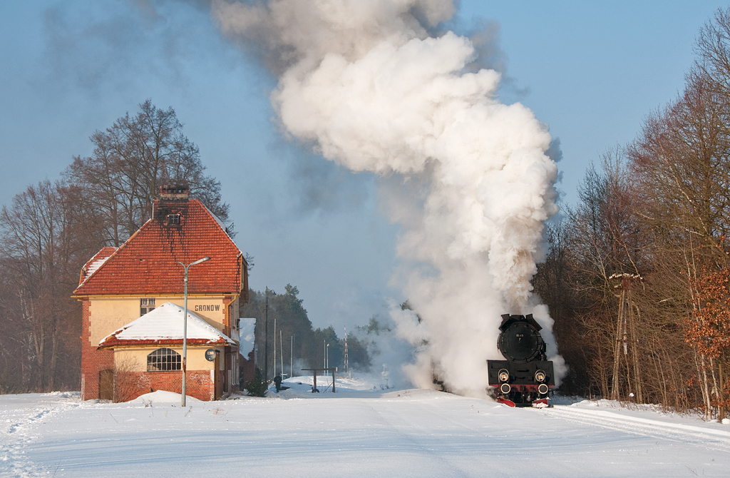 Winterdampf in Polen