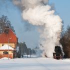 Winterdampf in Polen