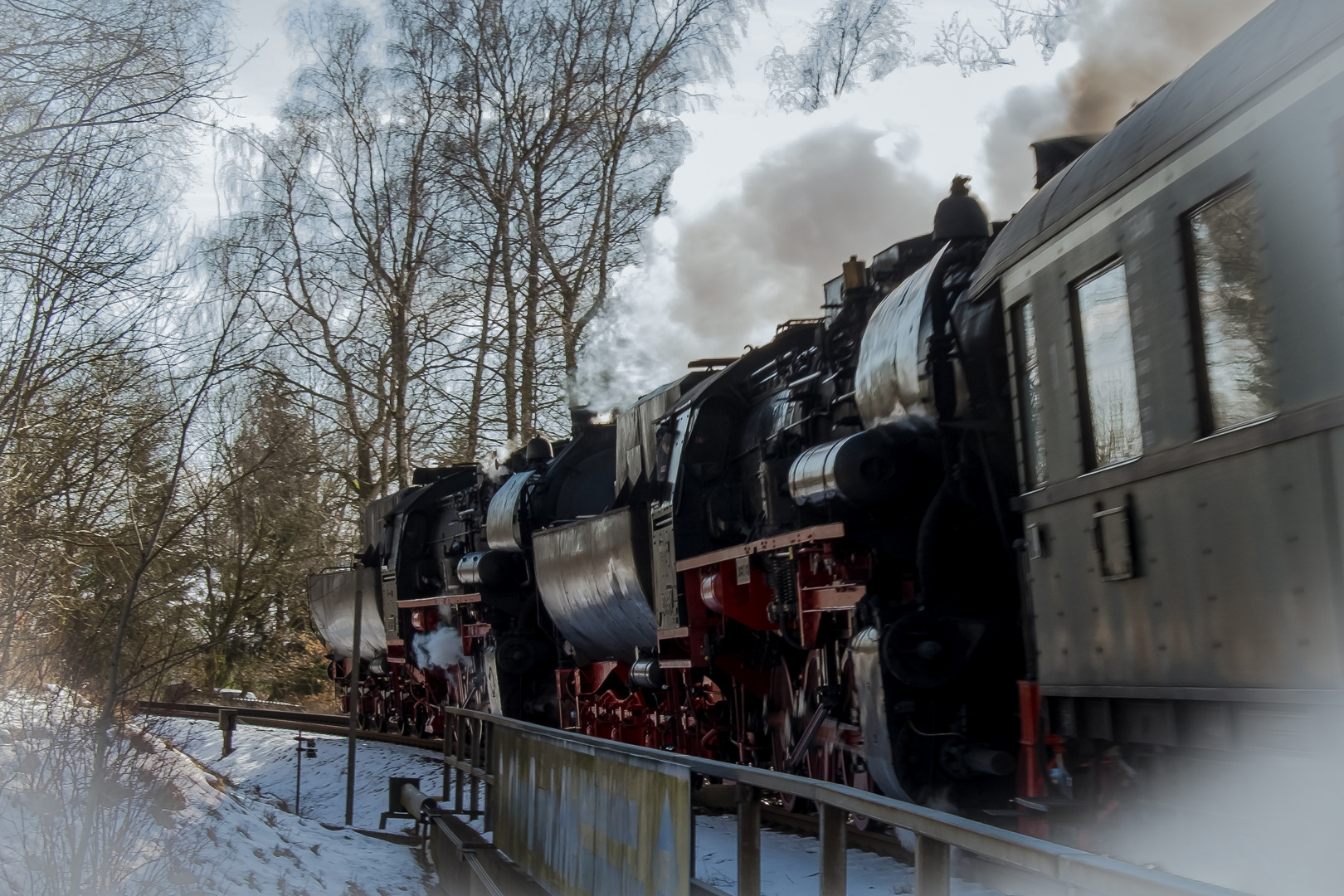 Winterdampfreise durch Franken und die Oberpfalz